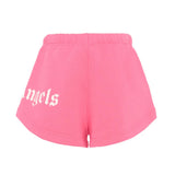 Palm Angels Kids Short Fucsia con Logo per Bambine