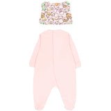 Moschino Kids Tutina+Cappellino Rosa/Fantasia con Teddy Bear per Neonate