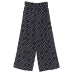 Elisabetta Franchi La Mia Bambina Pantaloni Neri con Logo Geometrico per Bambine