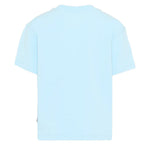 Palm Angels Kids T-Shirt Celeste con Stampa Teddy per Bambini
