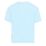 Palm Angels Kids T-Shirt Celeste con Stampa Teddy per Bambini