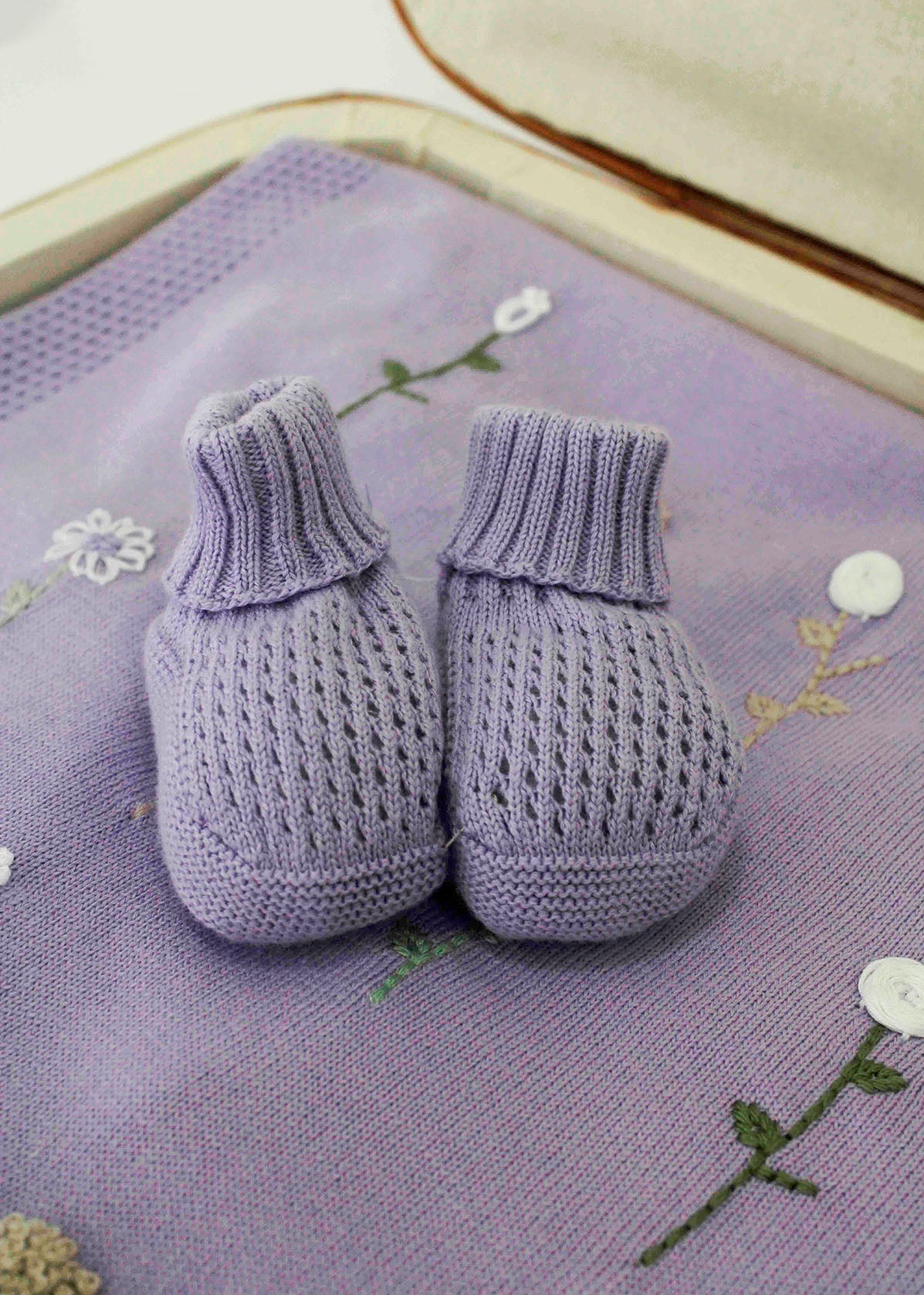 Le Coconne Scarpine Lilla per Neonate