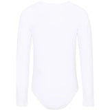 Maison Margiela Kids Body Bianco con Logo per Bambine