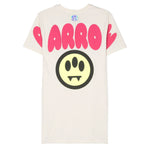 Barrow Kids Abito Crema con Stampa Logo per Bambine (retro)