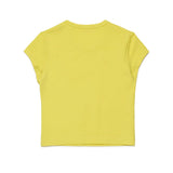 Diesel Kids Yellow T-Shirt with Oval D Logo for Girls
