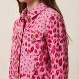 Just Cavalli Kids Girls' Patterned Pink Jacket