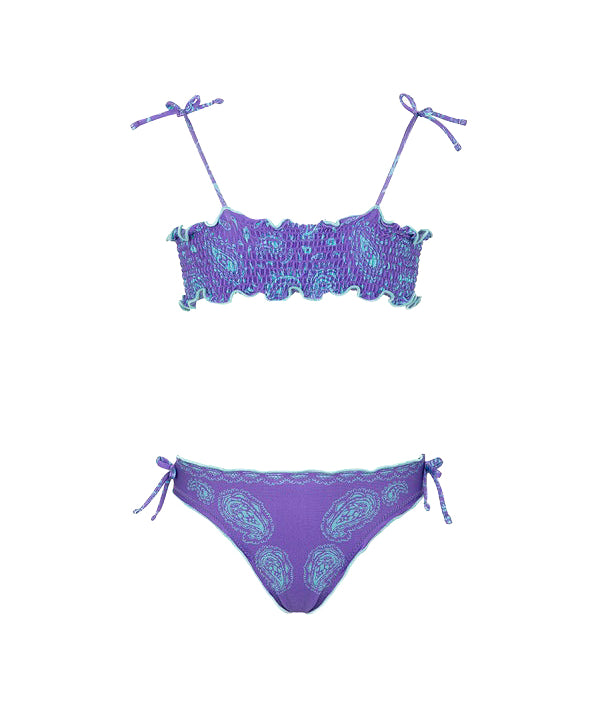 Effek Costume Bikini Fantasia Viola per Bambine