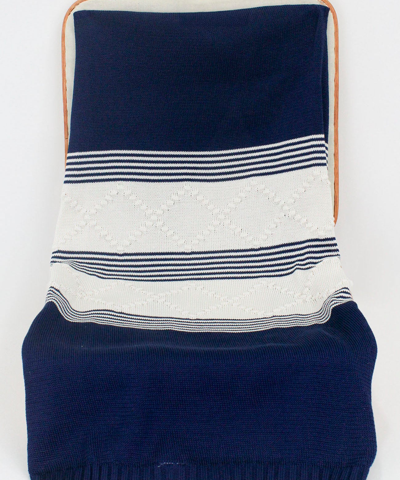Marlù Coperta Blu con Ricamo per Neonati