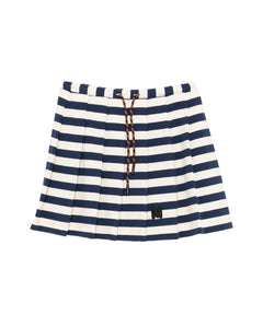 Msgm Kids Gonna Blu/Avorio a Righe per Bambine
