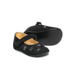 Elisabetta Franchi La Mia Bambina Ballerina Nera con Strass per Neonate 