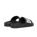 Diesel Kids Ciabatta Nero con Logo Bianco Unisex
