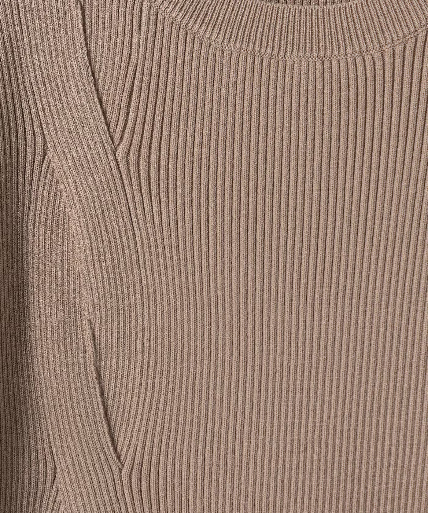 Patrizia Pepe Kids Abito Beige a Coste per Bambine