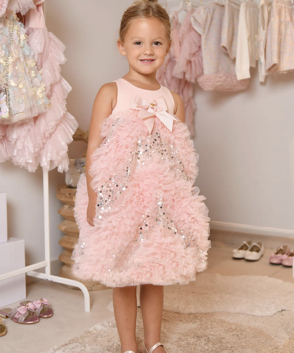 Angel's Face Kids Dylas Abito Pesca con Applicazioni per Bambine