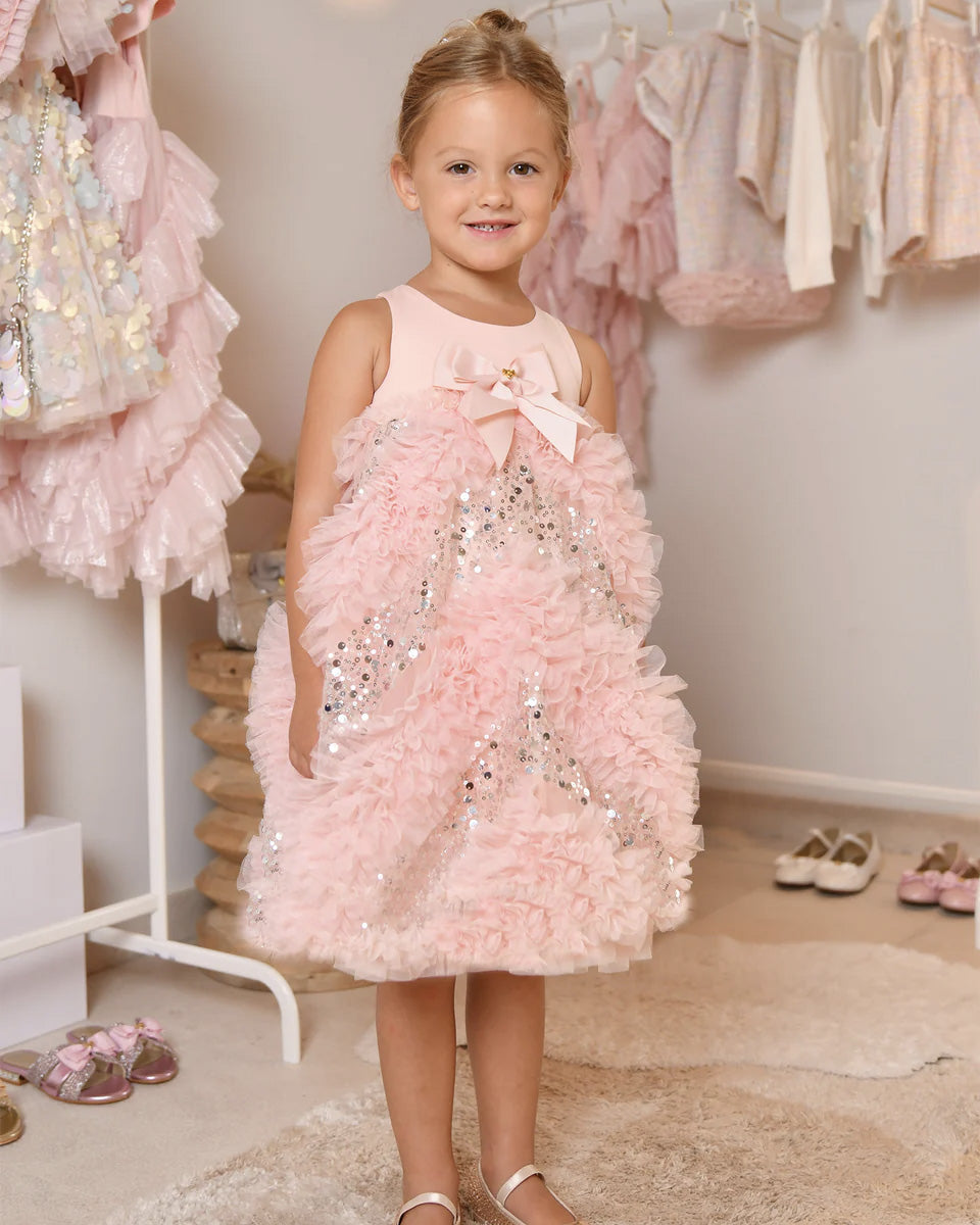 Angel's Face Kids Dylas Abito Pesca con Applicazioni per Bambine