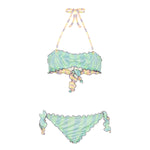 Effek Costume Bikini Fascia Multicolor Reversibile per Bambine