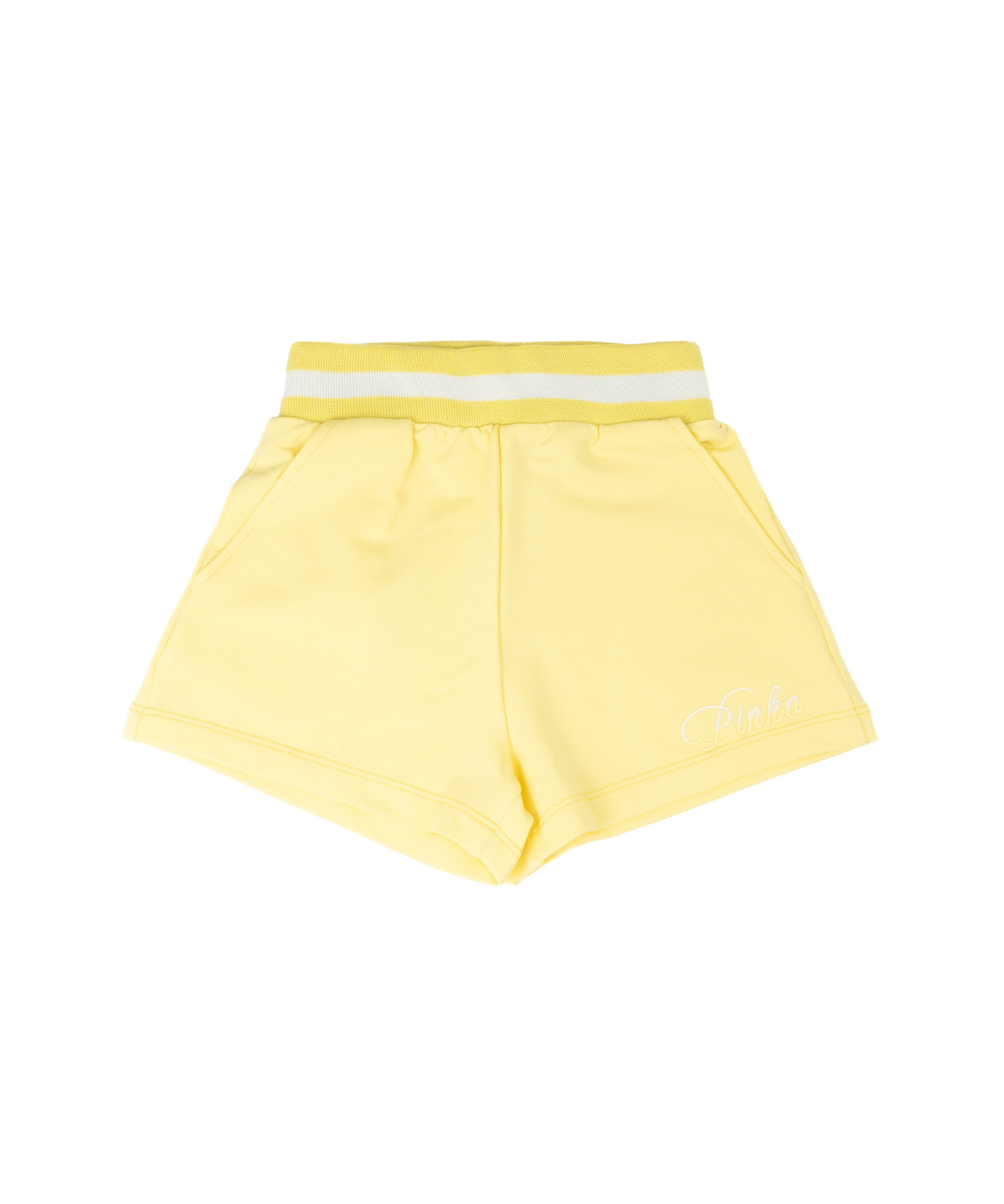 Pinko Kids Short Lemon Grass con Logo per Bambine