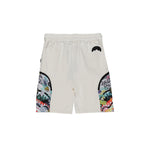Sprayground Kids Bermuda Bianco con Stampa per Bambini
