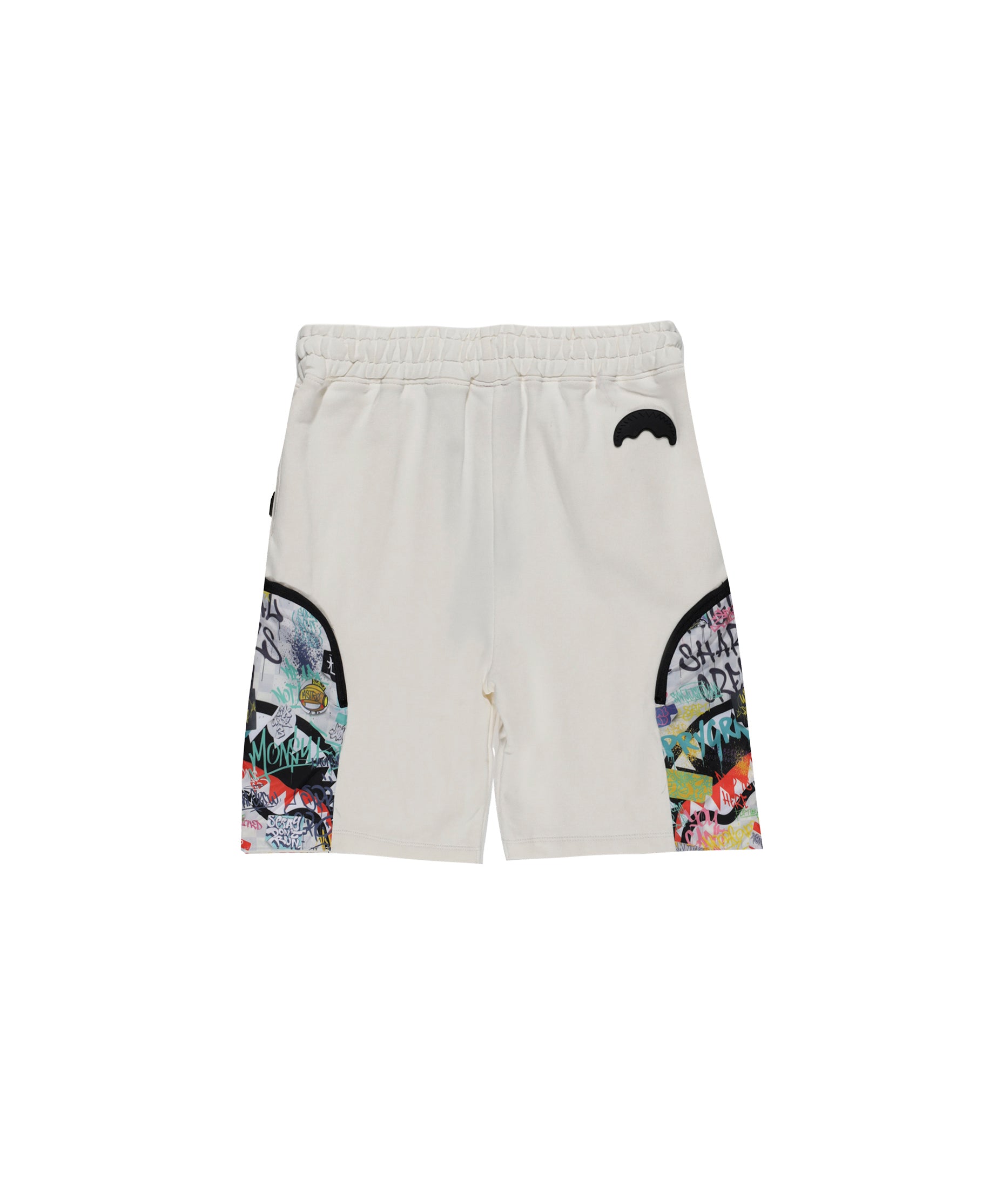 Sprayground Kids Bermuda Bianco con Stampa per Bambini