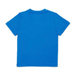Diesel Kids T-Shirt Bluette con Logo Oval D per Neonati retro