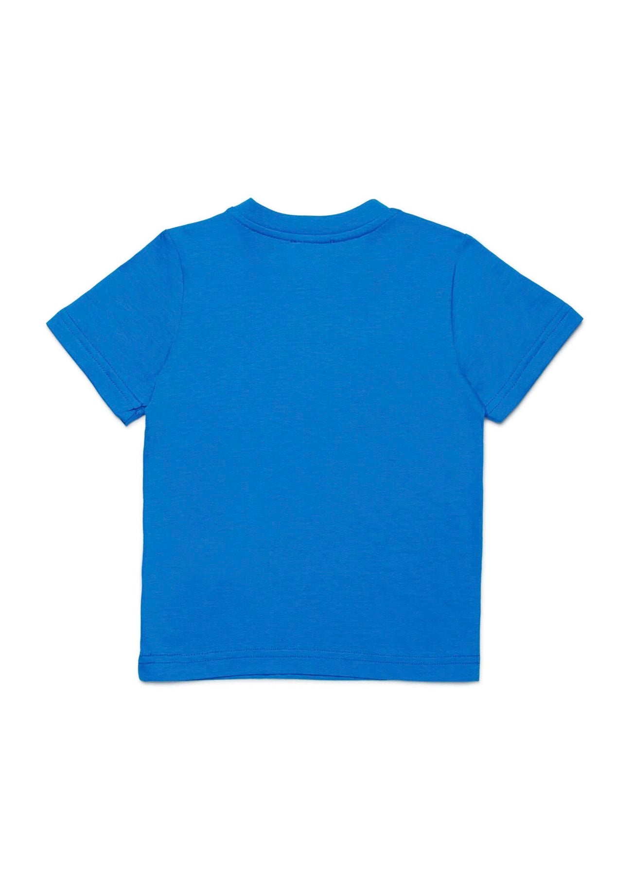 Diesel Kids T-Shirt Bluette con Logo Oval D per Neonati retro