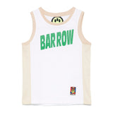 Barrow Kids White/Beige Logo Tank Top for Kids