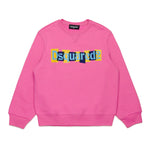 Dsquared2 Kids Felpa Fucsia con Logo Boxed per Bambine