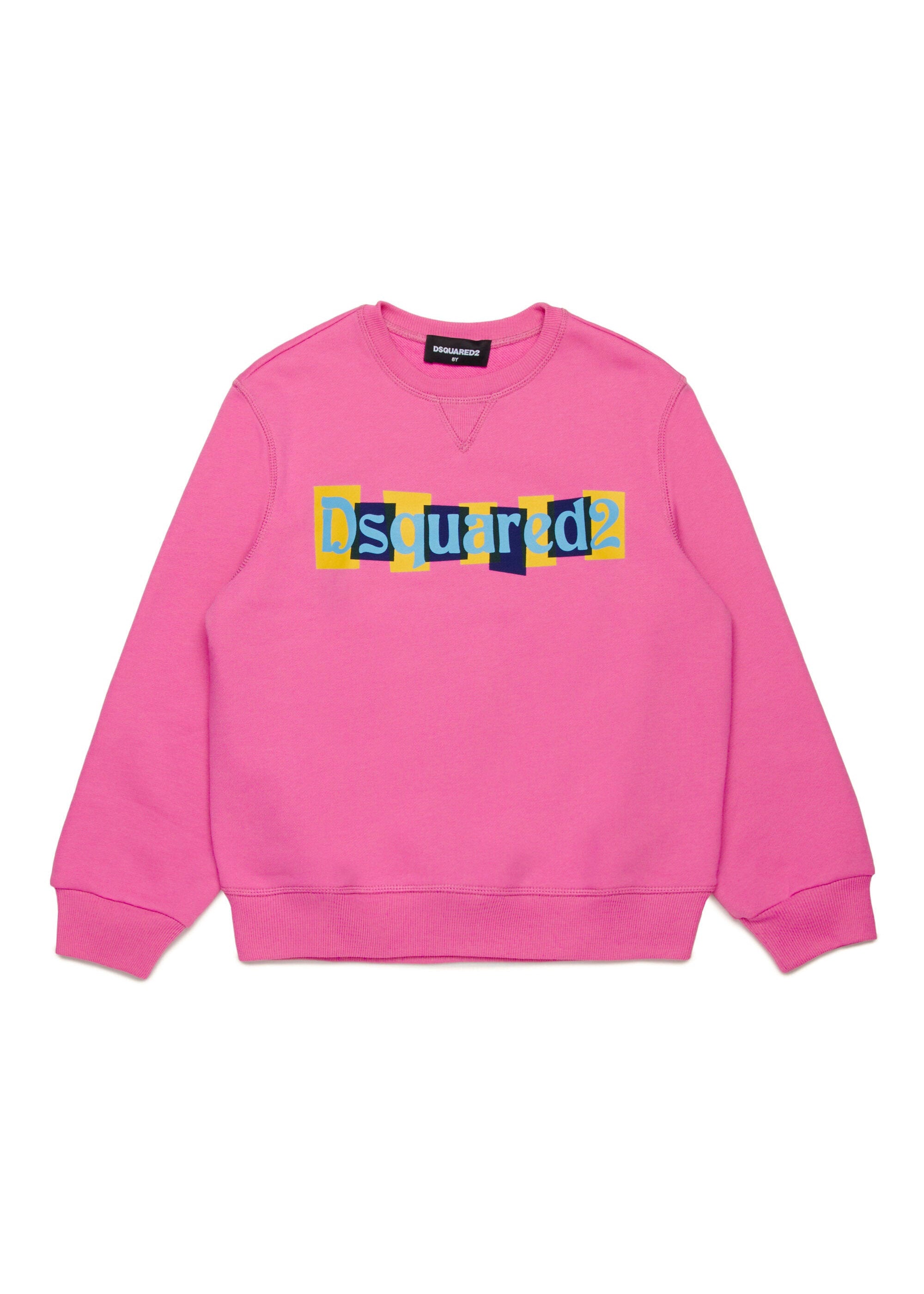 Dsquared2 Kids Felpa Fucsia con Logo Boxed per Bambine