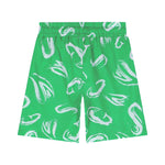 MSGM Kids Bermuda Verde con Stampa Astratta