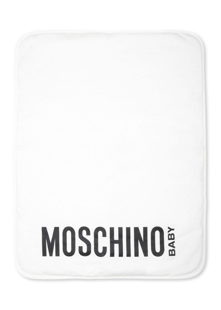 Moschino Kids Borsa Mamma Panna Teddy Bear con Fasciatoio per Neonati