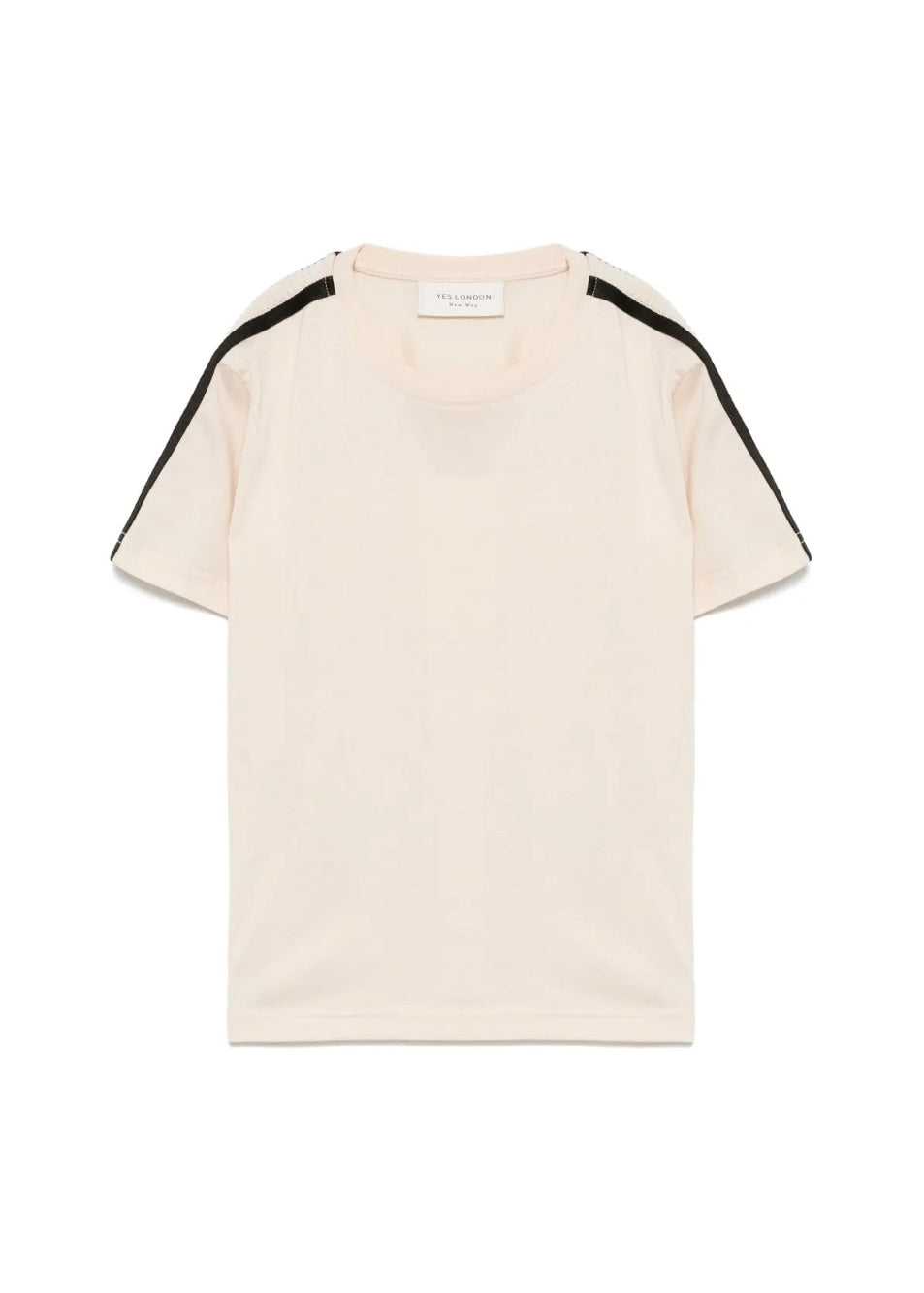 Yes London T-shirt Beige con Bande per Bambini