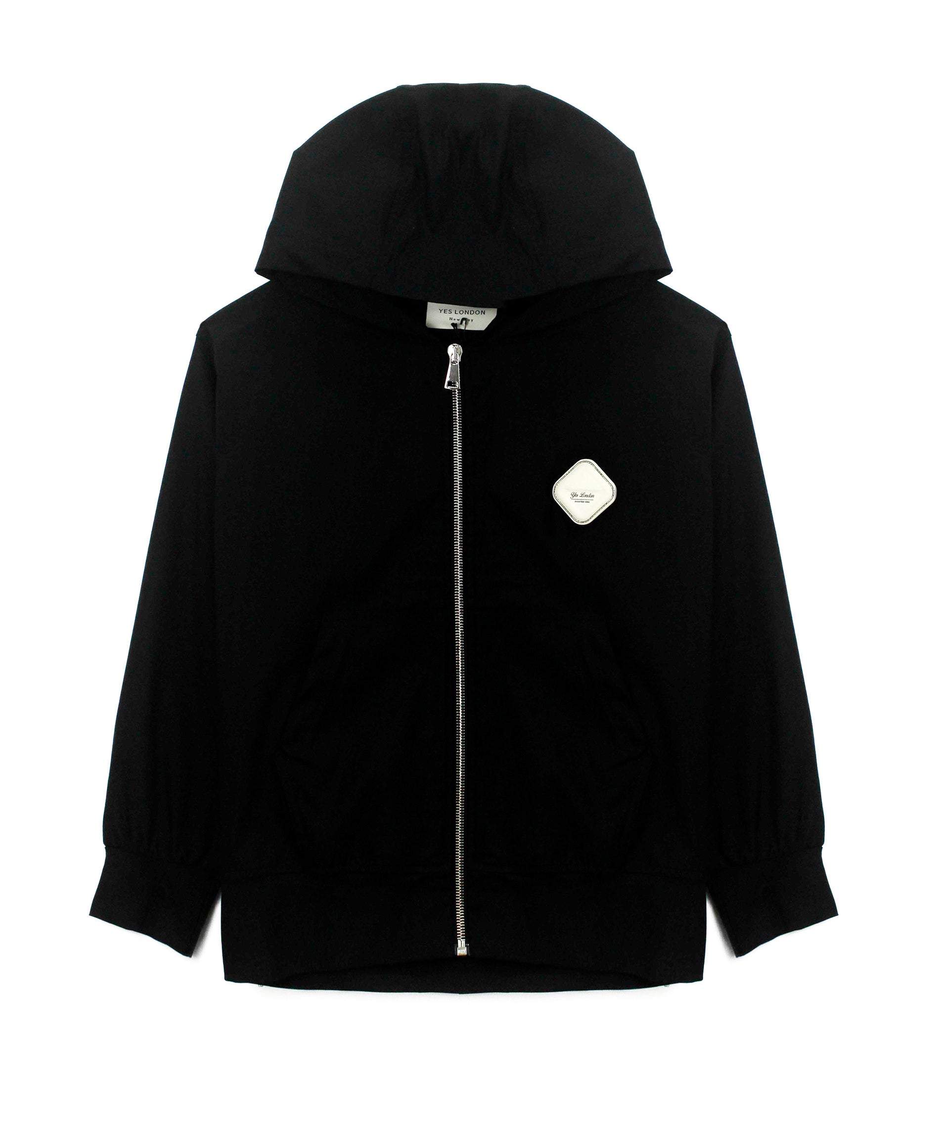 Yes London Giubbino Nero con Patch Logo per Bambini