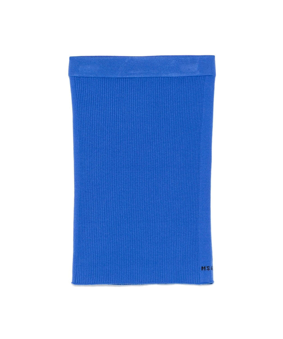 MSGM Kids Gonna in Maglia Royal a Coste per Bambine