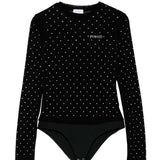 Pinko Kids Body Nero con Strass per Bambine