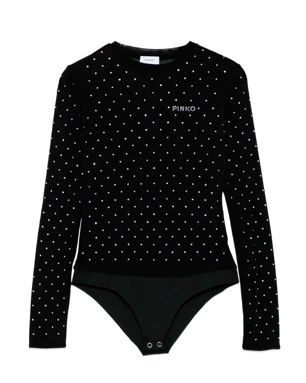 Pinko Kids Body Nero con Strass per Bambine