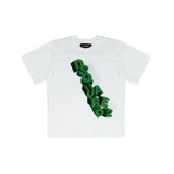 Dsquared2 Kids T-Shirt Bianco con Stampa Logo Verde per Bambini