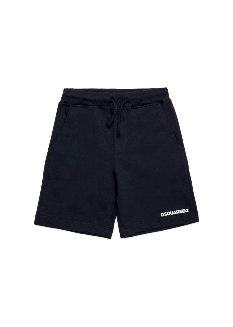 Dsquared2 Kids Short Neri con Logo per Bambini