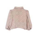 Elisabetta Franchi La Mia Bambina Camicia Sunrise con Logo Geometrico per Neonate