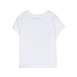 MSGM Kids T-Shirt Bianca con Stampa Logo per Neonate