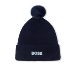 Boss Kids Cappello in Cotone Marine per Neonati