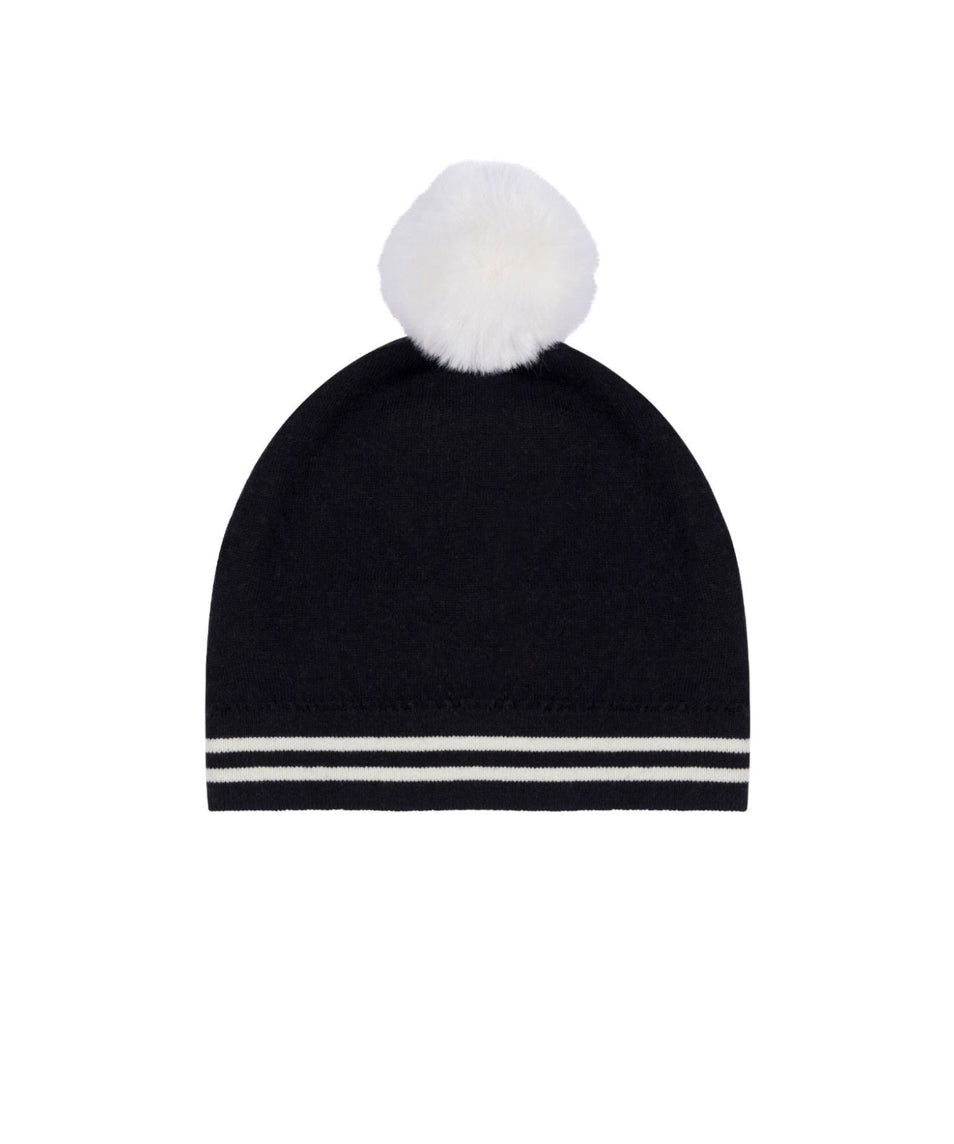 Moschino Kids Cappellino Nero con Logo Teddy Bear per Bambini (retro)