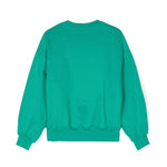 MSGM Kids Felpa Verde con Stampa Logo per Bambine (retro)