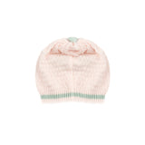 Marlù Cappello Rosa con Dettagli Verde per Neonati