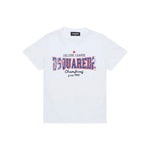 Dsquared2 Kids T-shirt Bianca con Logo per Neonati