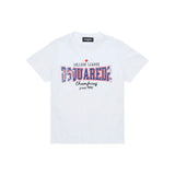 Dsquared2 Kids T-shirt Bianca con Logo per Neonati