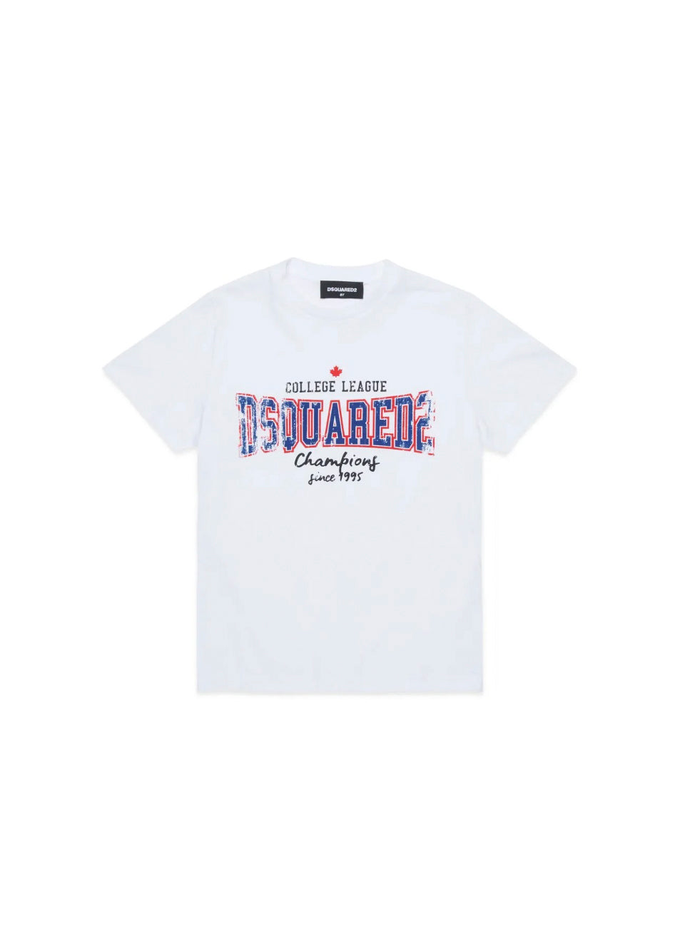 Dsquared2 Kids T-shirt Bianca con Logo per Neonati
