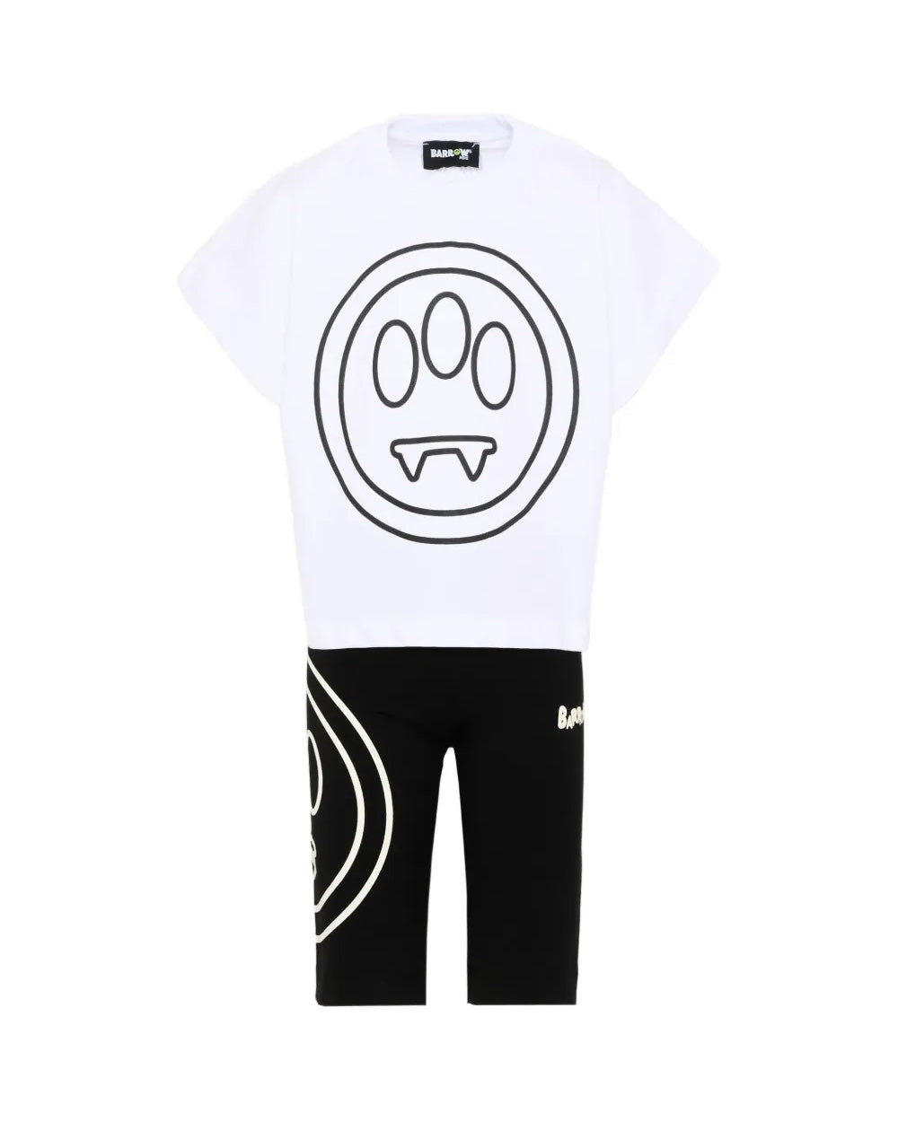 Barrow Kids Completo Bianco e Nero con Logo per Bambini