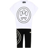 Barrow Kids Completo Bianco e Nero con Logo per Bambini