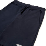 Dsquared2 Kids Black Shorts with Logo for Kids