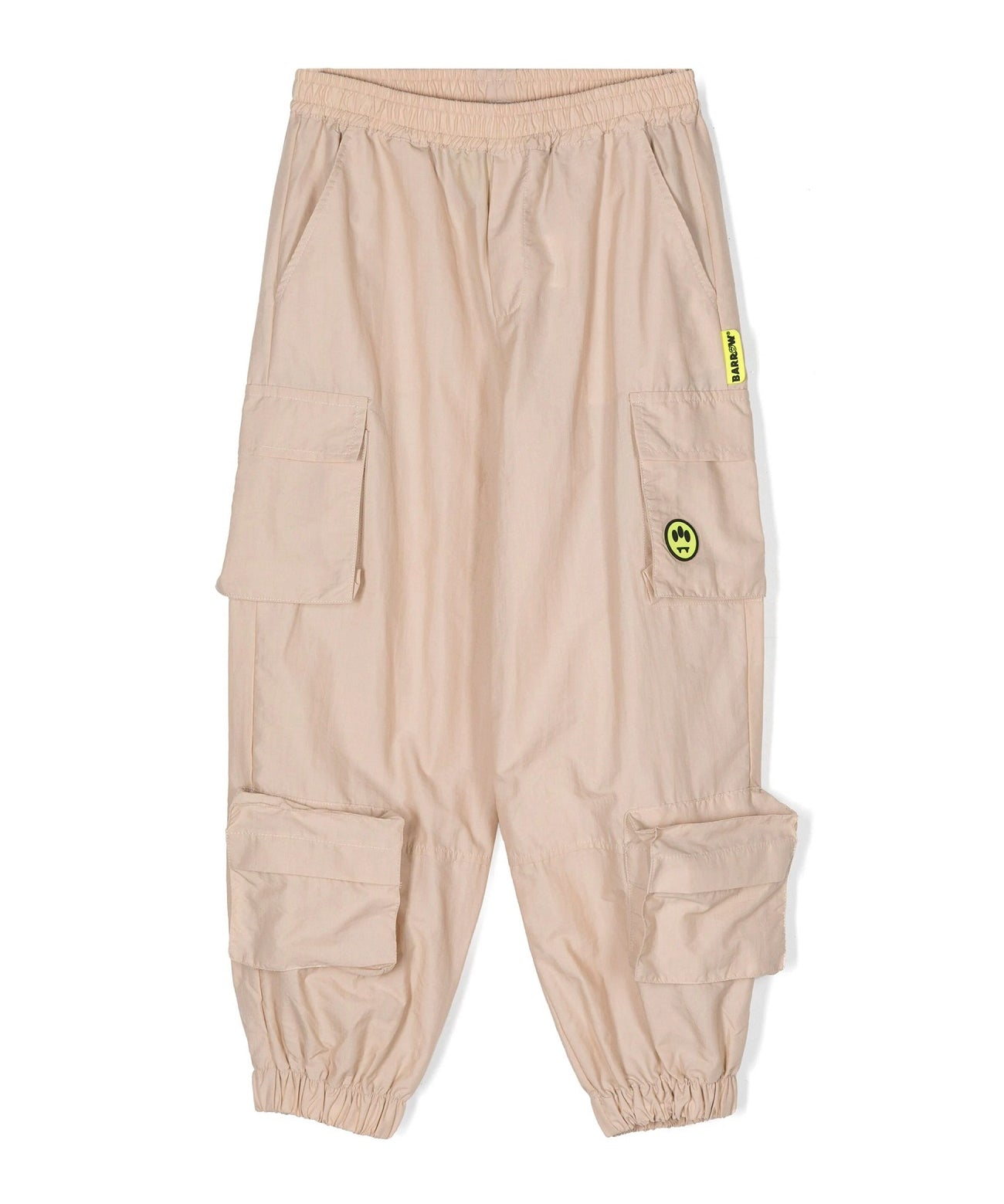 Barrow Kids Pantalone Cargo Beige in Nylon fronte