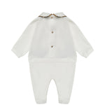 Roberto Cavalli Kids Tutina con Ricamo Logo e Dettaglio Motivo Animalier per Neonate